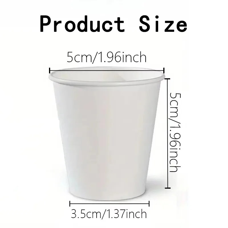 50/100PCS White Paper Cups Jui - Coffee Tea Paper Cups 评论和价格