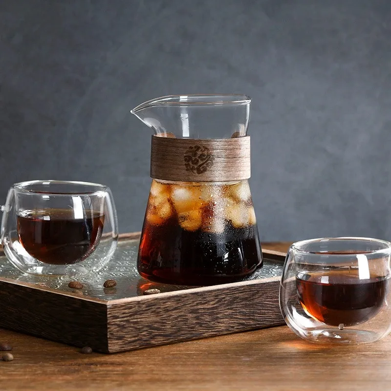 1/2 Pcs Glass Coffee Carafe wi - Coffee Tea Decanter 评论和价格